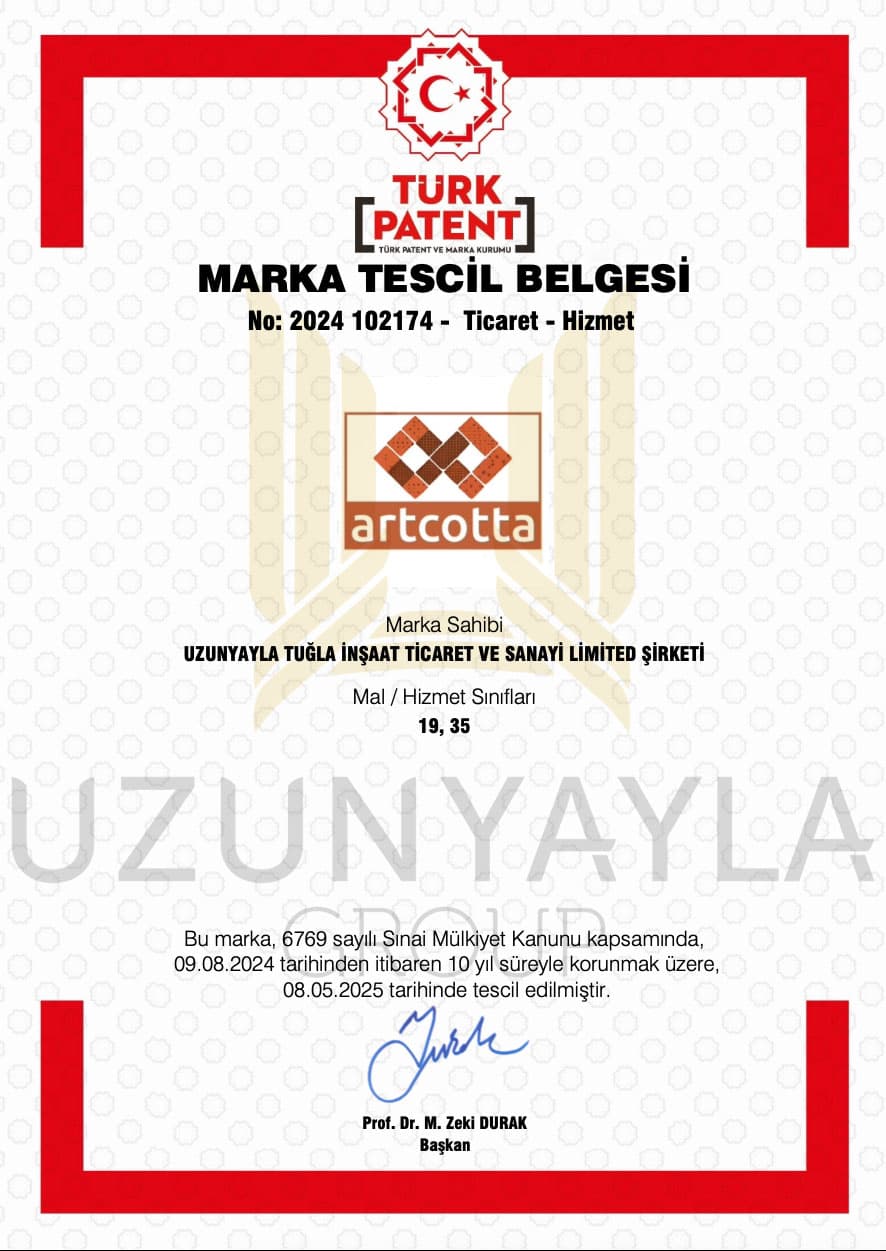 Uzunyayla Tugla Certification